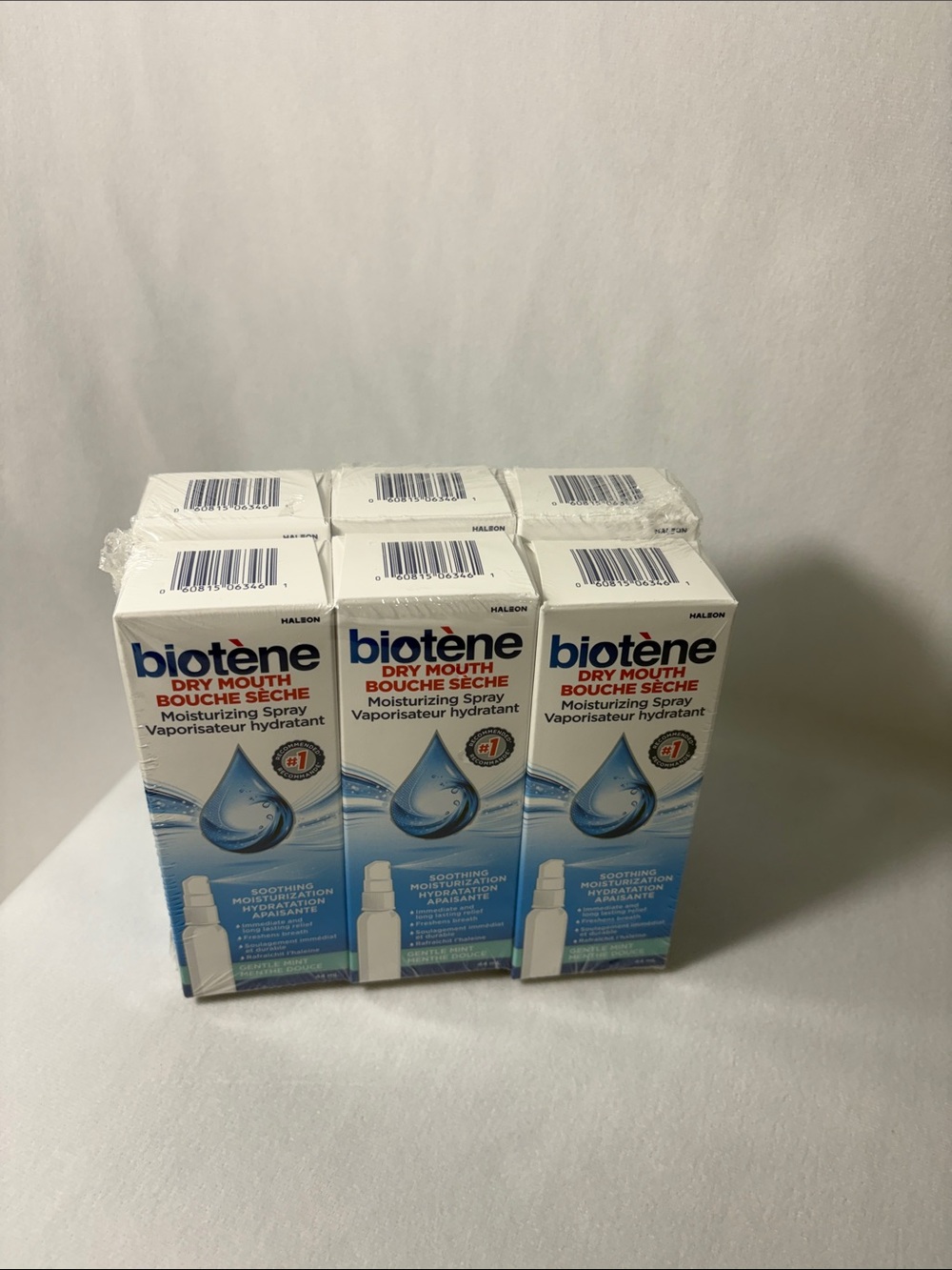 6x-Biotène Dry Mouth Moisturizing Spray 44ml - Brand New Factory Sealed